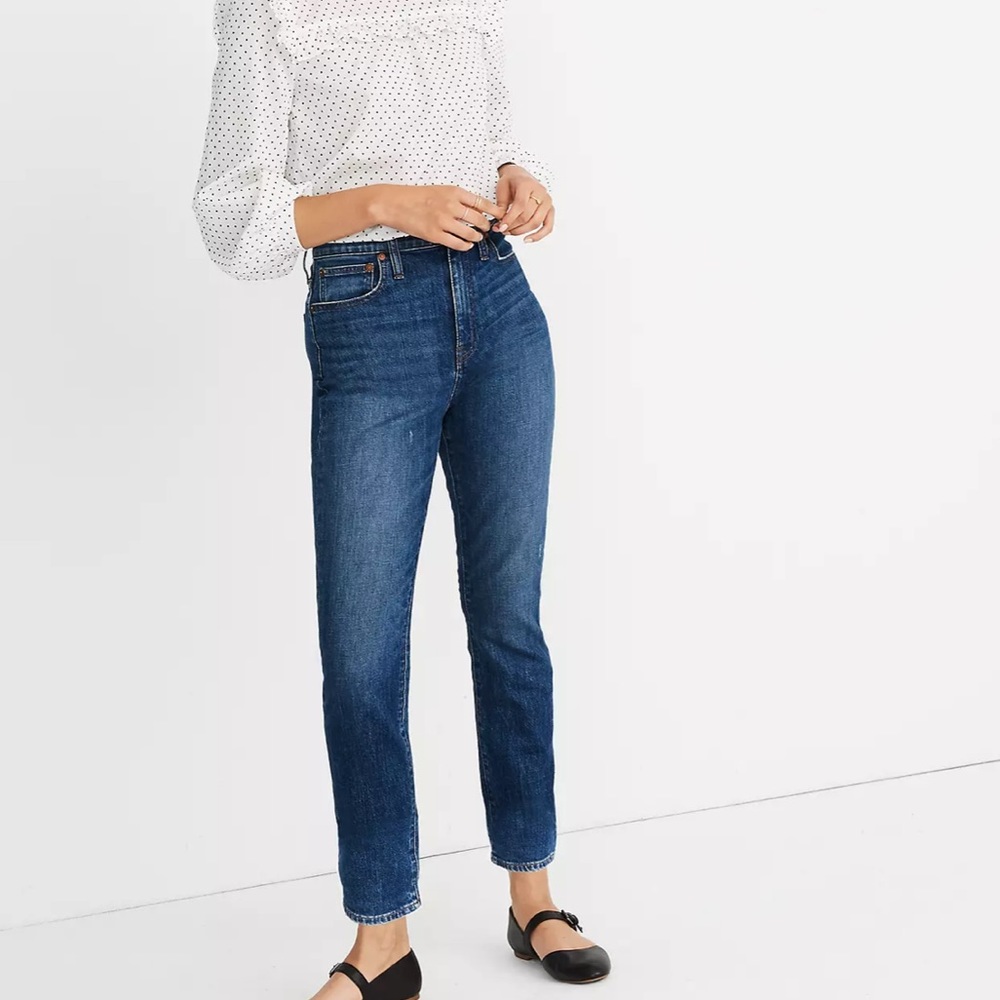 Madewell high rise slim boyjean